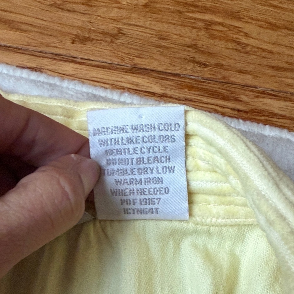 (222)Blair Light Yellow Striped Button Down Shirt - Picture 3 of 4